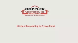 Kitchen Remodeling in Crown Point