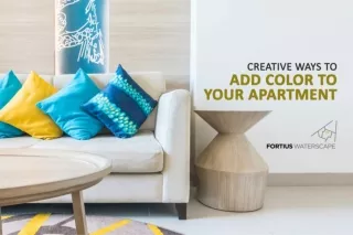 Creative Ways to Add Color to Your Apartment | Apartment Color Ideas | Fortius Waterscape