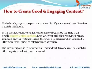 how to create good engaging content