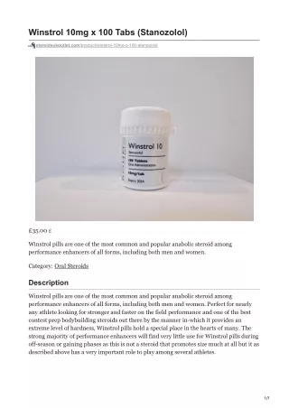 winstrol 10mg
