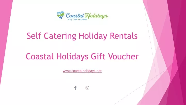 self catering holiday rentals coastal holidays gift voucher