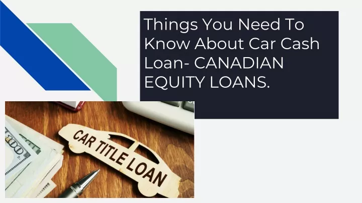 car equity loan canada