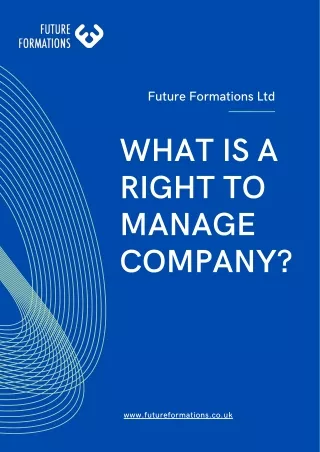What is a Right to Manage Company