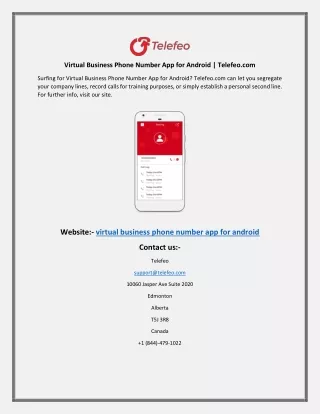 virtual business phone number app for android