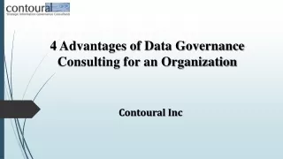 4 Advantages of Data Governance Consulting for an Organization