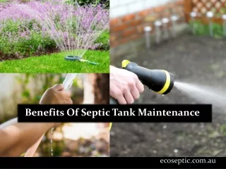 Benefits Of Septic Tank Maintenance