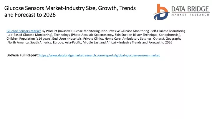glucose sensors market industry size growth trends and forecast to 2026