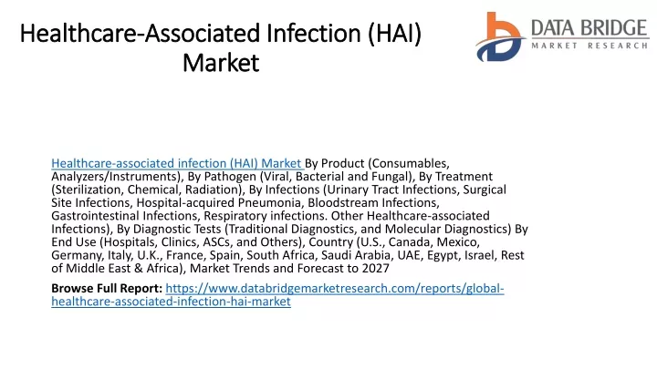 healthcare associated infection hai market