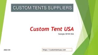 Custom Tent Suppliers