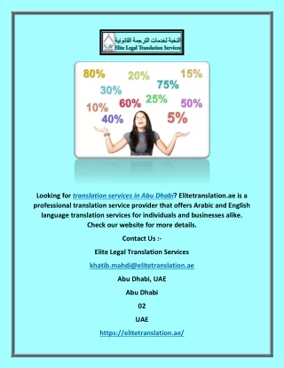 looking for translation services in abu dhabi