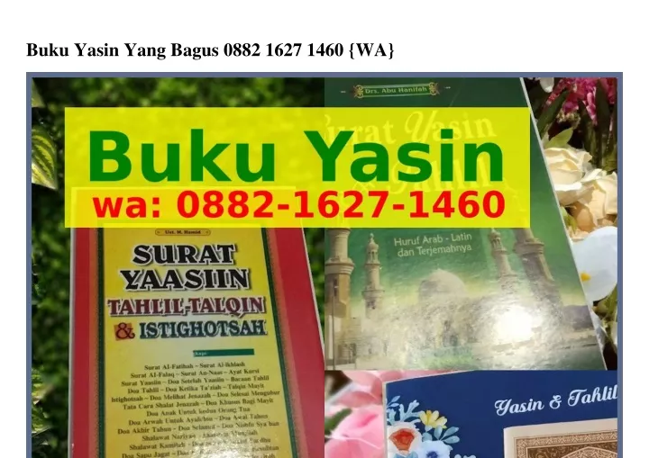 buku yasin yang bagus 0882 1627 1460 wa