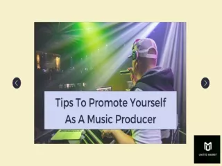 Tips To Promote Yourself As A Music Producer