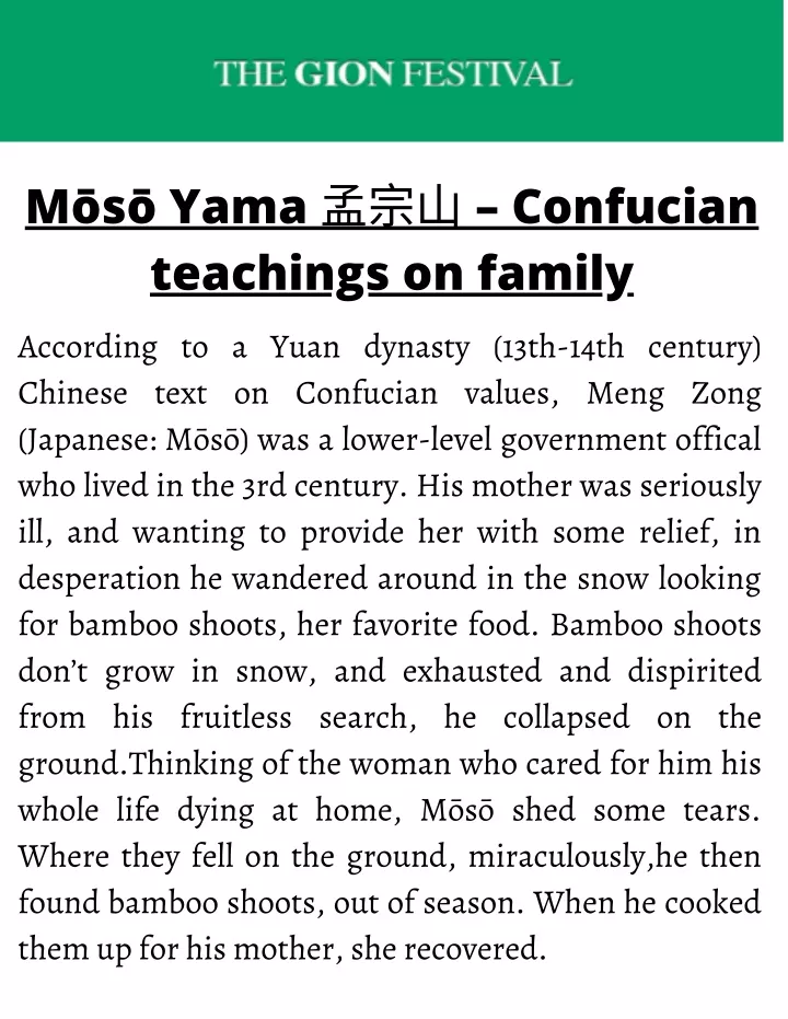 m s yama confucian teachings on family