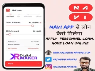 Take a loan from Navi App with safely and easy