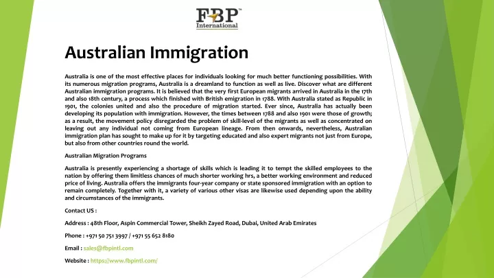 australian immigration