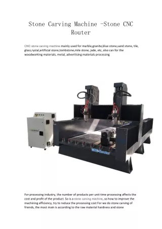 stone carving machine stone cnc router