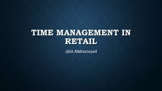 Jalil-Afsharnejad- Time Management in retail