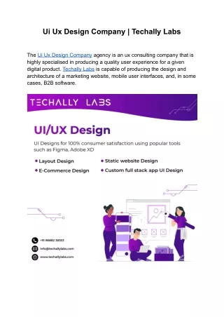 ui ux design company techally labs