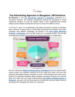Top Advertising Agencies in Bangalore