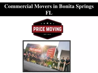 Commercial Movers in Bonita Springs FL