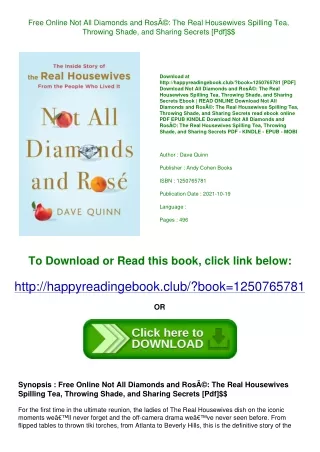 Free Online Not All Diamonds and RosÃ© The Real Housewives Spilling Tea  Throwin