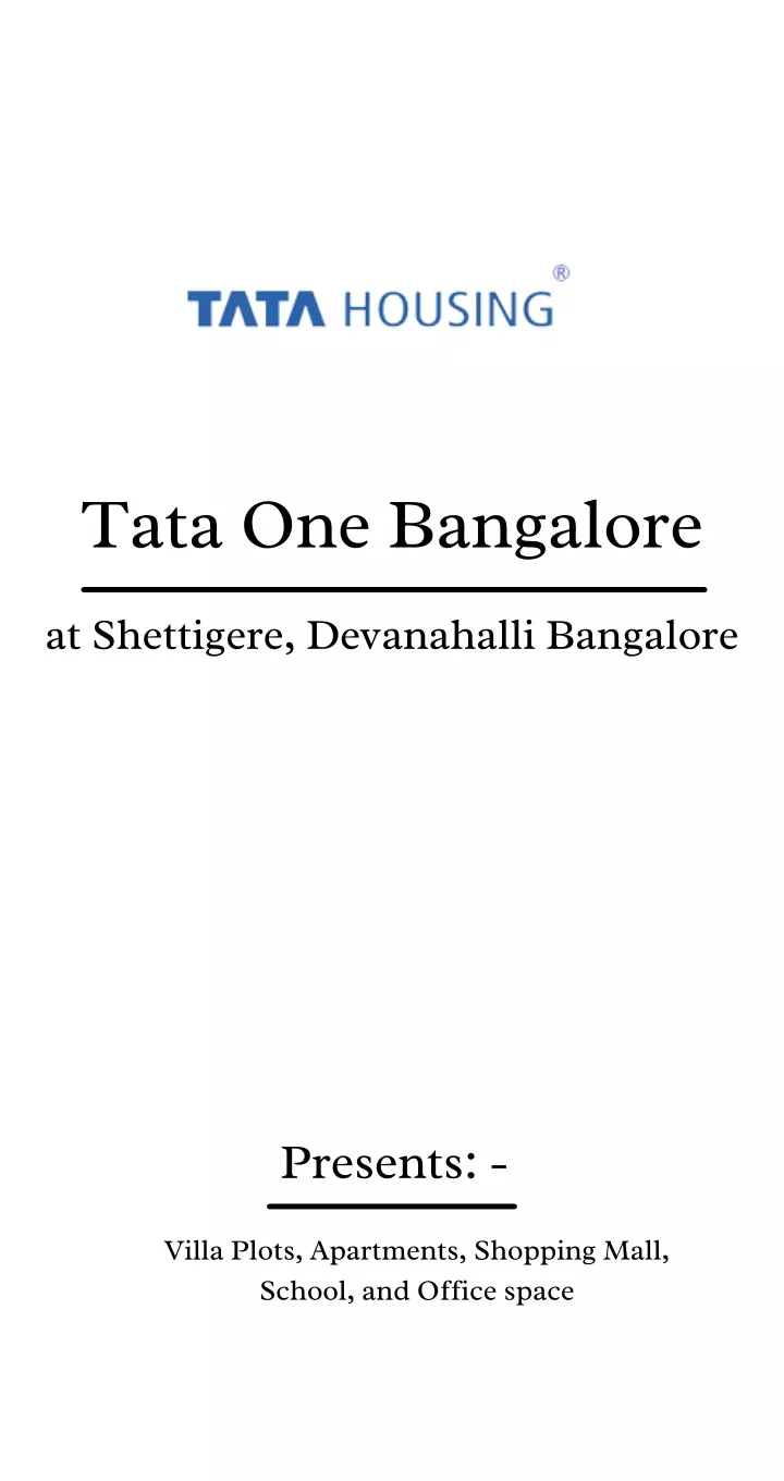 tata one bangalore