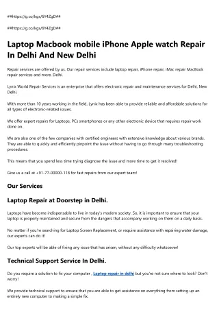 Laptop repair in delhi