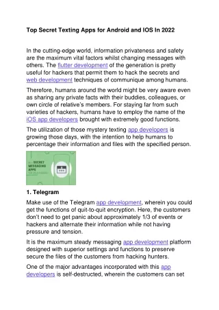 top secret texting apps for android
