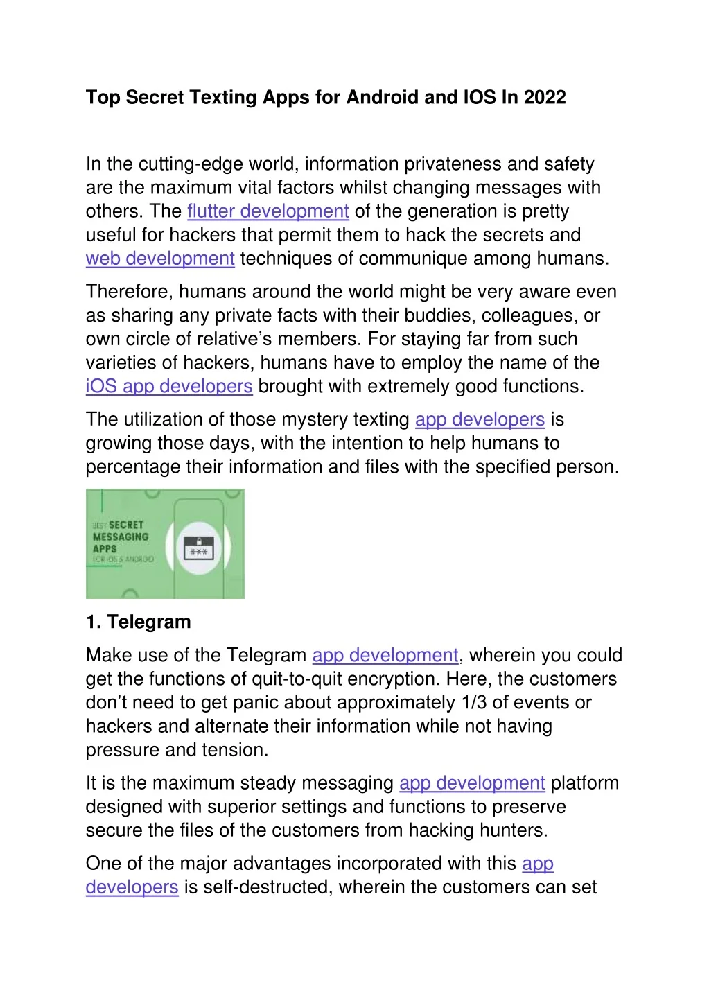 PPT - Top Secret Texting Apps For Android And IOS In 2022 (1 ...