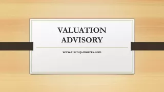 Valuation Advisory Service