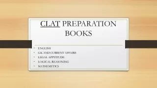 CLAT PREPARATION BOOKS