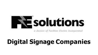 digital signage companies