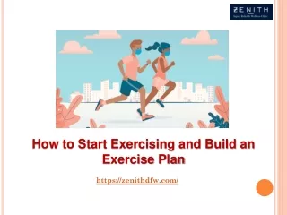how to start exercising and build an exercise plan