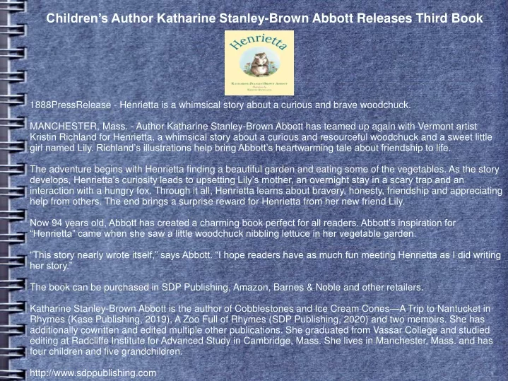 children s author katharine stanley brown abbott