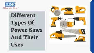 Different Types Of Power Saws And Their Uses