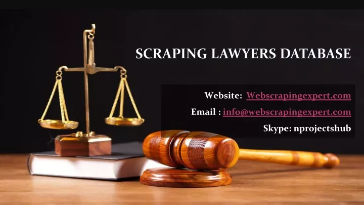 scraping lawyers database