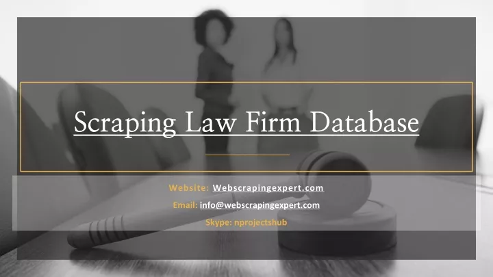 scraping law firm database