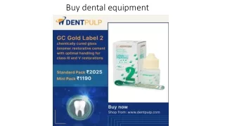 Buy dental equipment