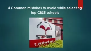 4 common mistakes to avoid while selecting