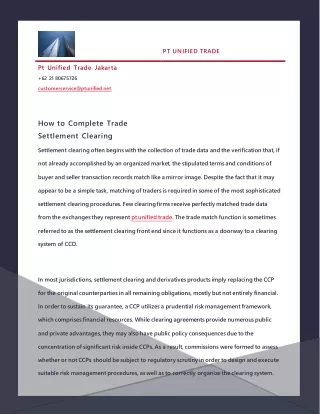pt unified trade
