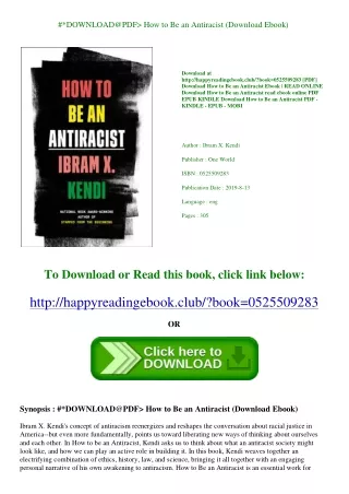 #*DOWNLOAD@PDF> How to Be an Antiracist (Download Ebook)
