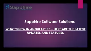 sapphire software solutions