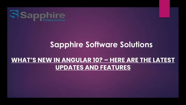 sapphire software solutions