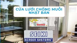 Cửa lưới chống muỗi Nhật Bản