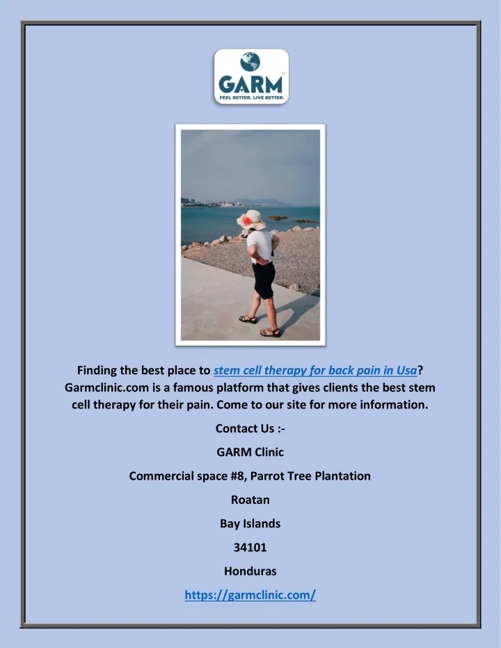 PPT - Stem Cell Therapy For Back Pain In Usa | Garmclinic.com ...