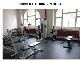 rubber flooring in dubai