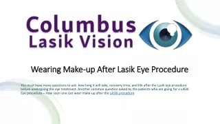 wearing make up after lasik eye procedure