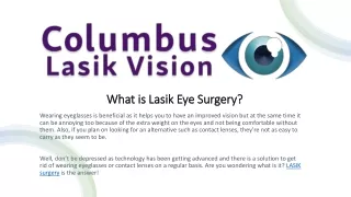 what is lasik eye surgery
