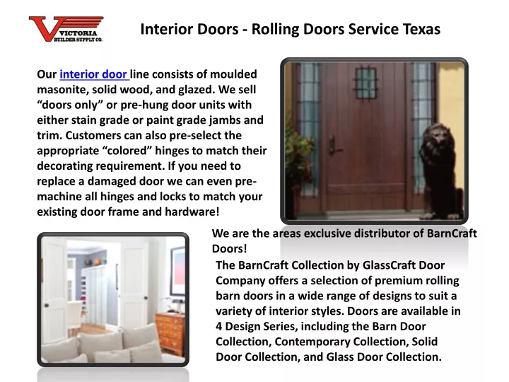 interior doors rolling doors service texas