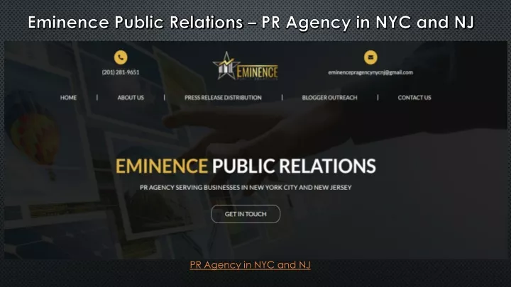 eminence public relations pr agency in nyc and nj
